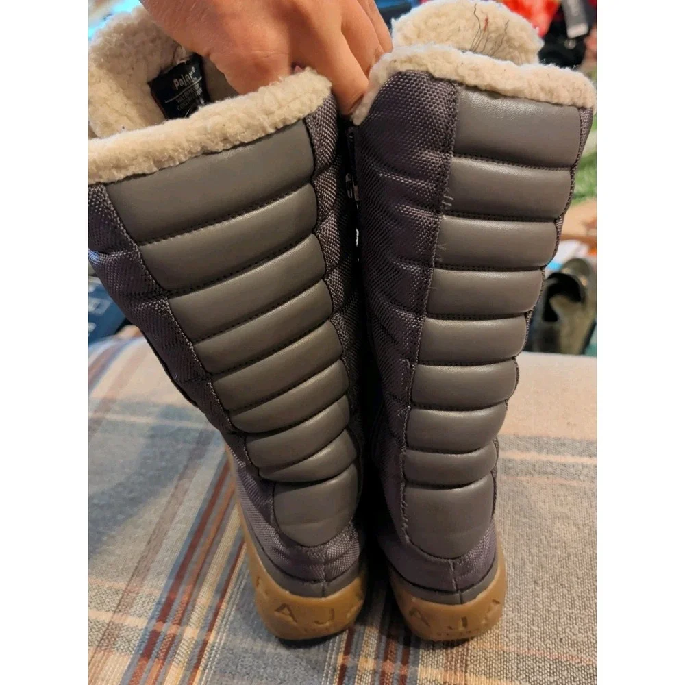 Pajar GREENLAND Tall Insulated Waterproof Boot Womens US 8-8.5 Gray Winter Boots